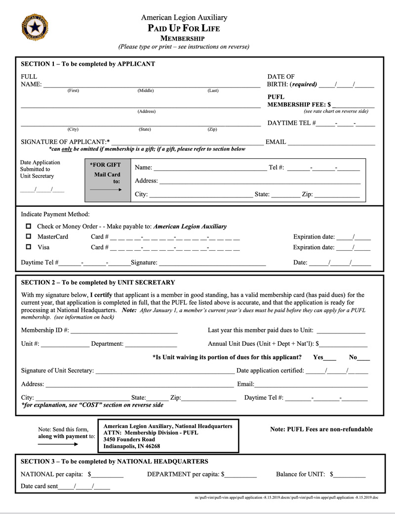 PUFL Application