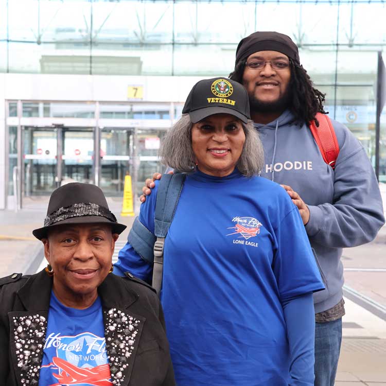 veterans on Honor Flight 