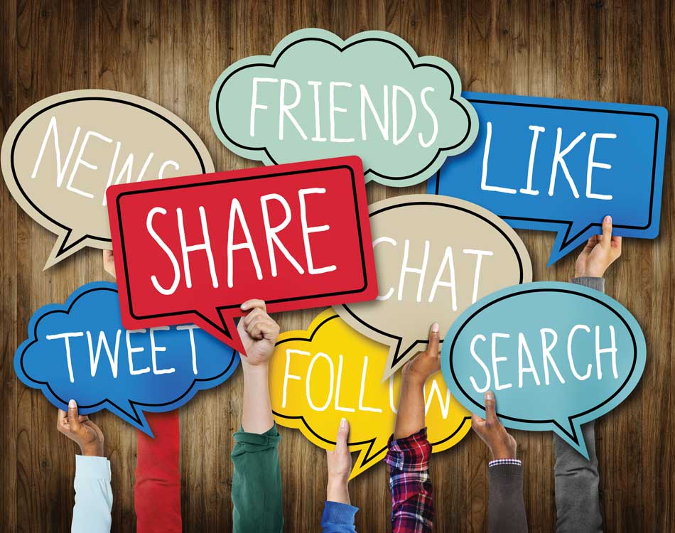 Variety of messaging tools helps your unit get the word out  graphic about social media