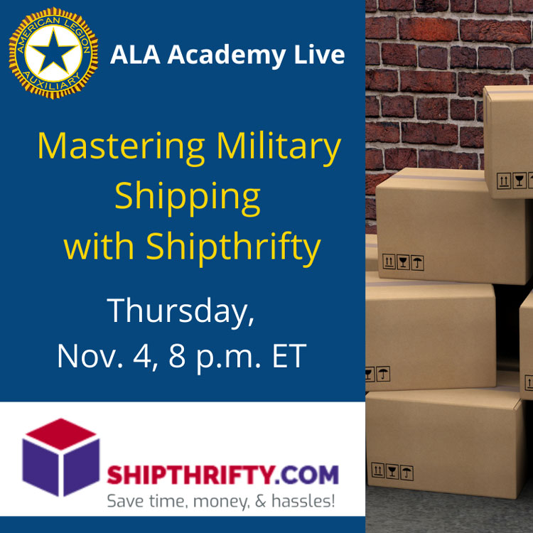 Free ALA webinar to discuss tips on shipping to military addresses