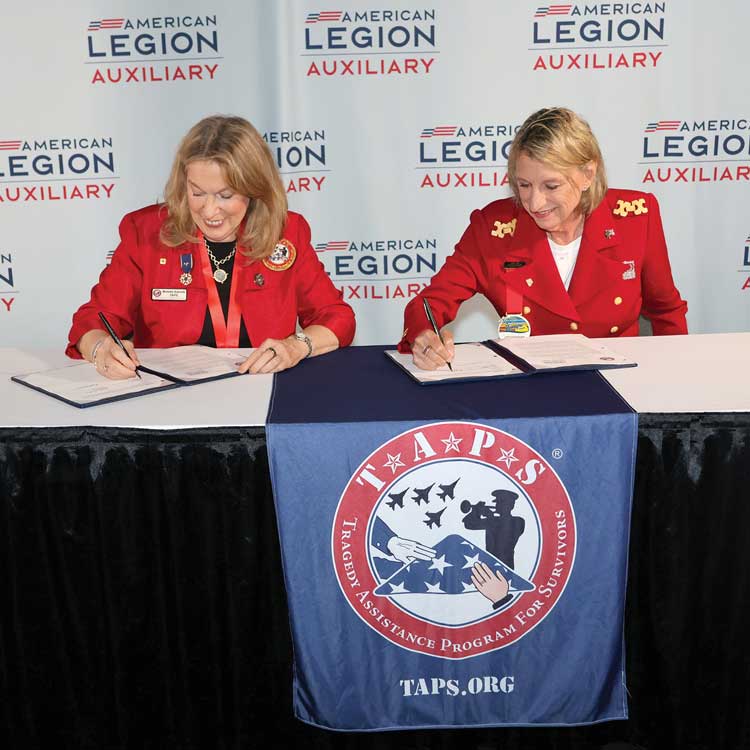 American Legion Auxiliary and TAPS embrace partnership