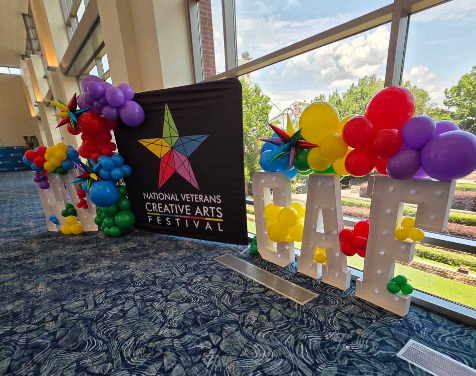 NVCAF event sign
