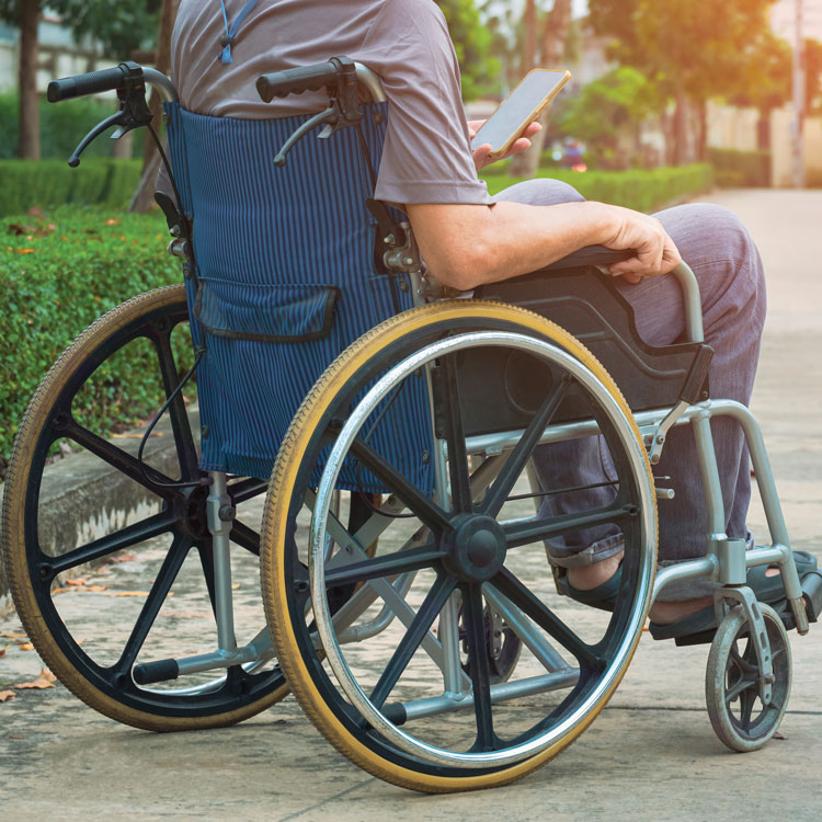 person in wheelchair