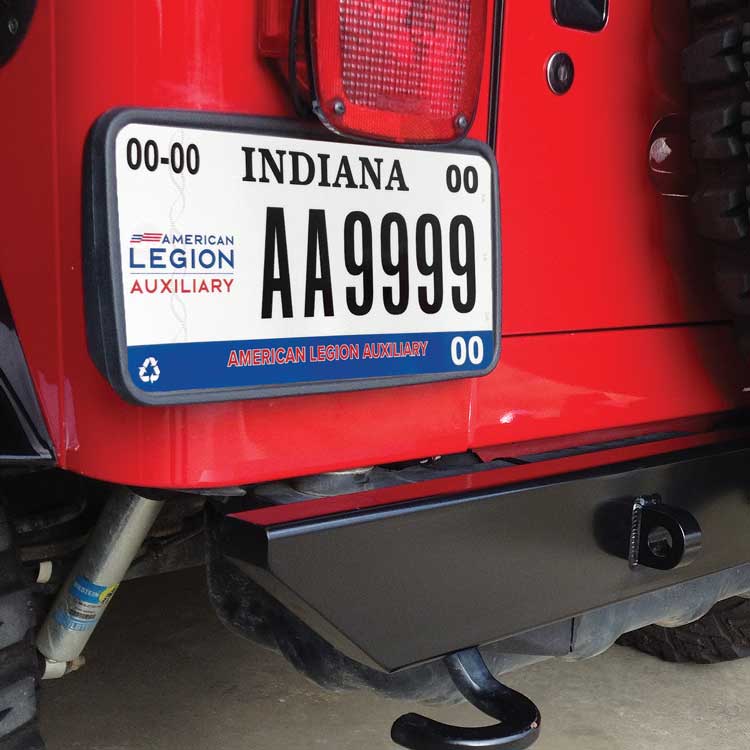 jeep with license plate 