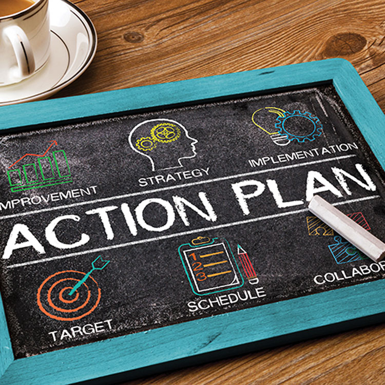 action plan written out 