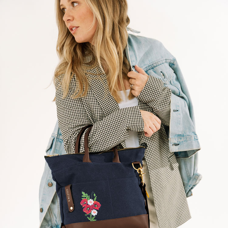 ALA partner R. Riveter debuts poppy-inspired handbag