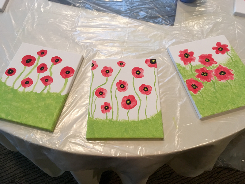 Poppy painting