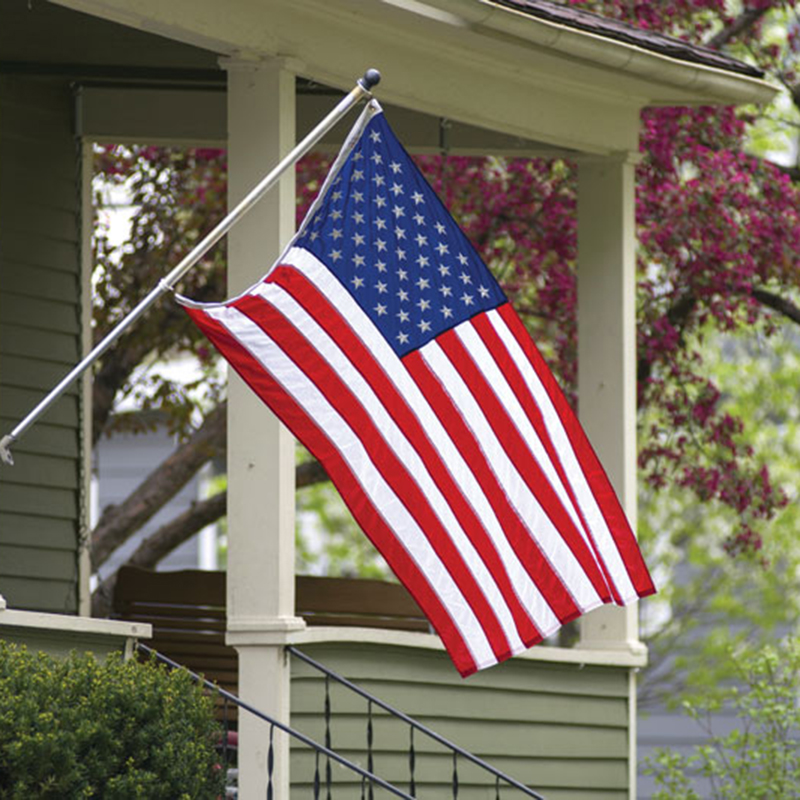 USA Flag on porch 