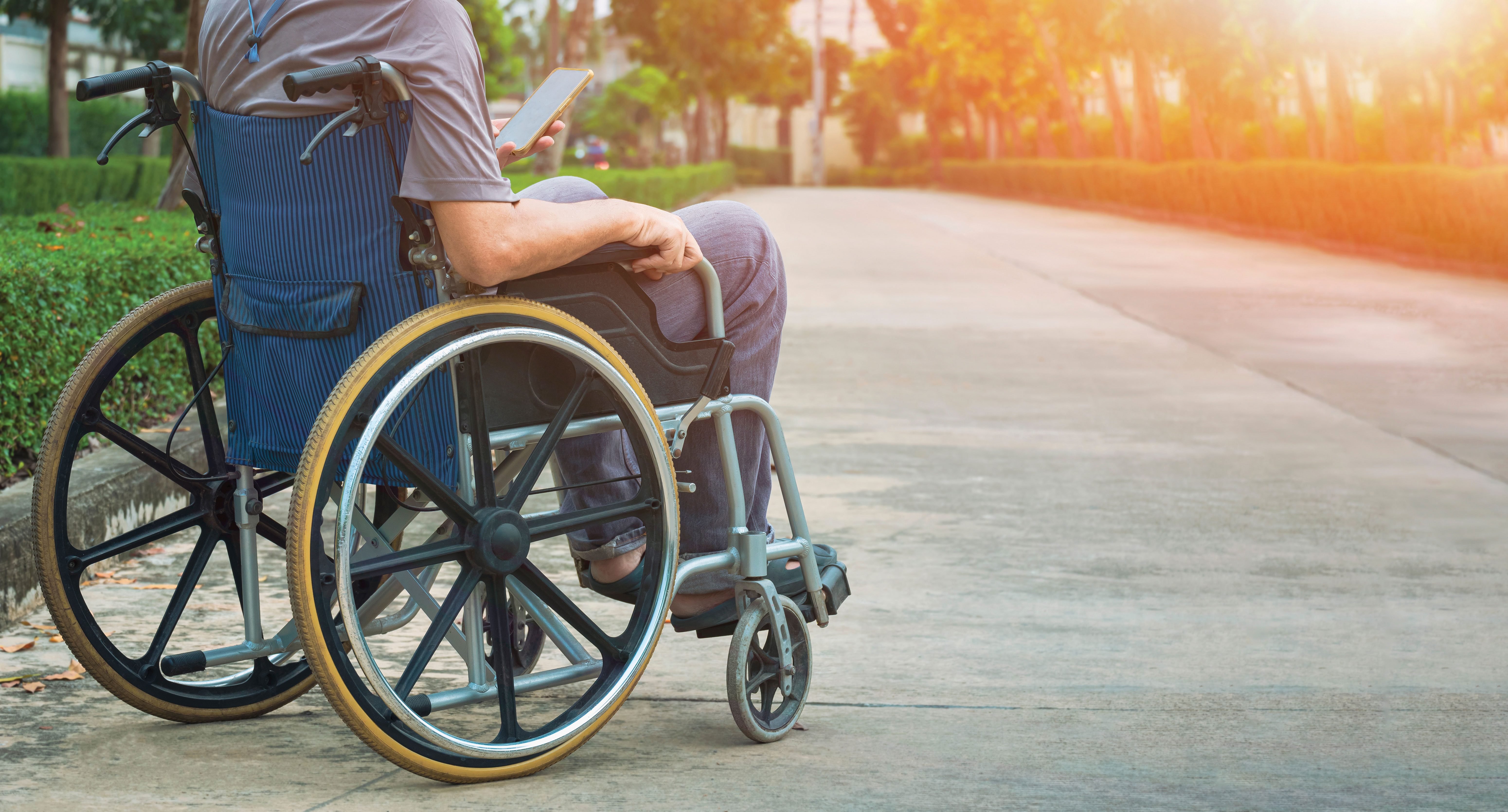 person in wheelchair