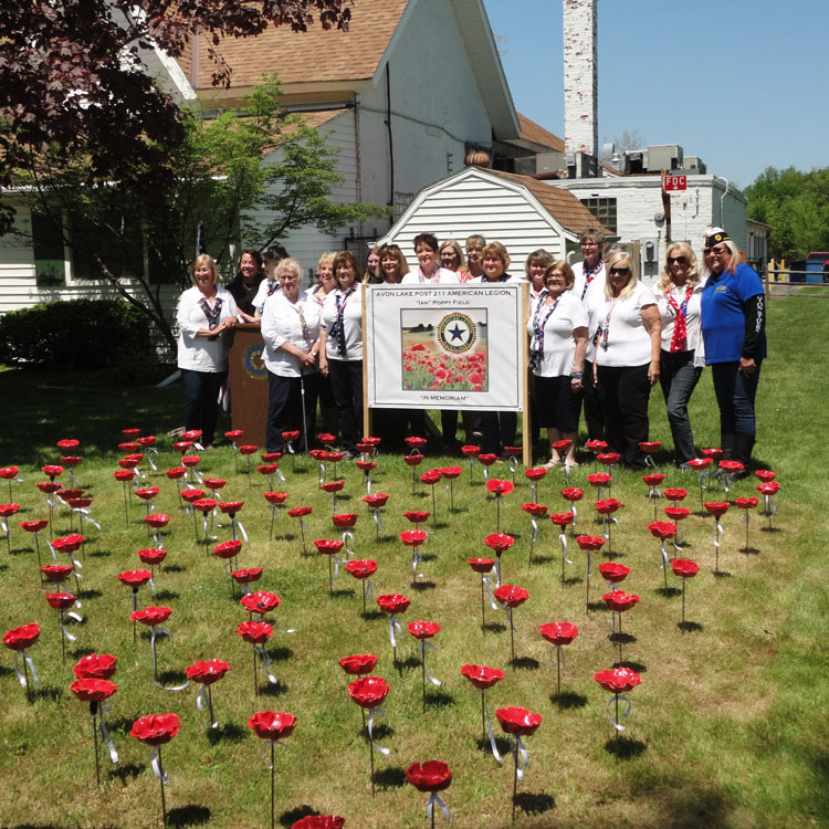 Legion Family honors veterans with unique poppy field at post home