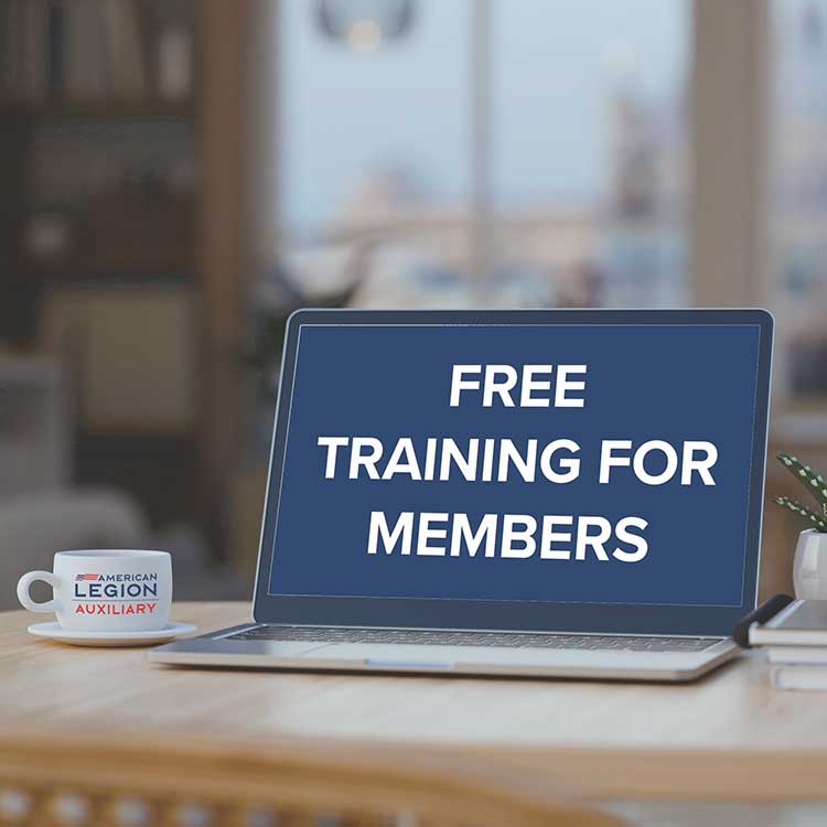 free training for members on computer screen