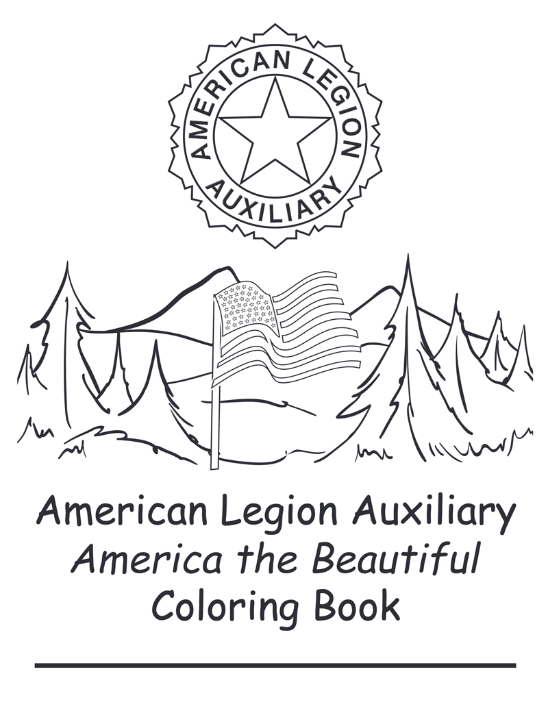 America the Beautiful Coloring Book